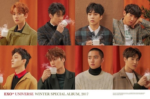 exo冬日特别专辑《universe》正式发行 公开韩中文两个版本