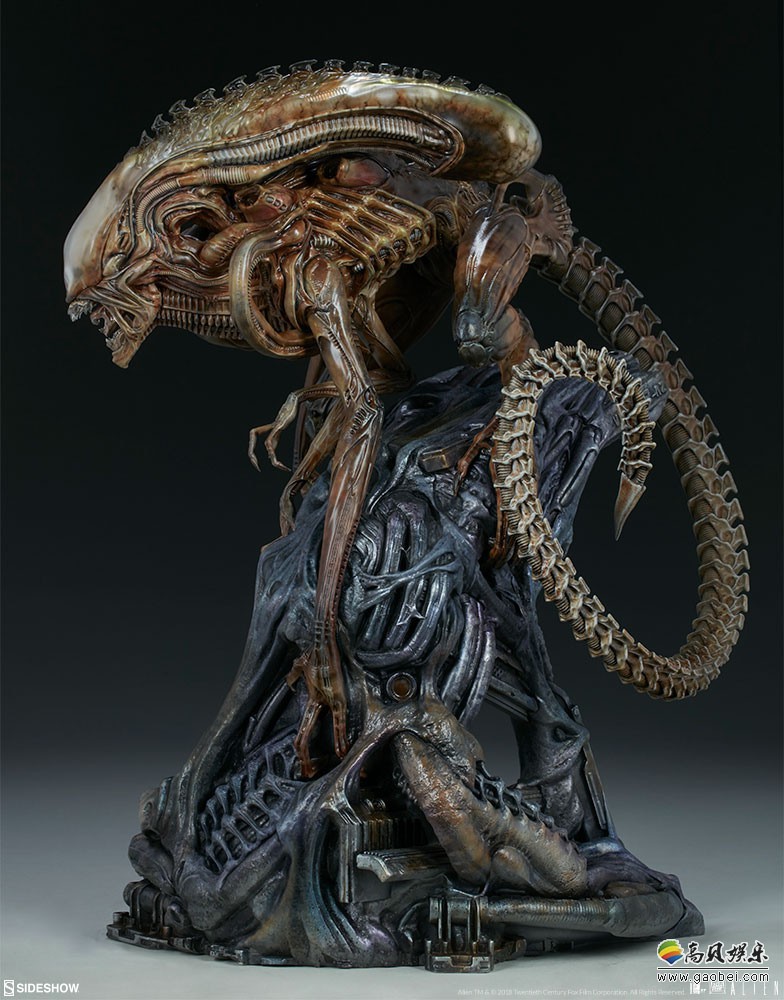 异形战士alienwarrior雕像整体涂装效果出色身体材质接近昆虫