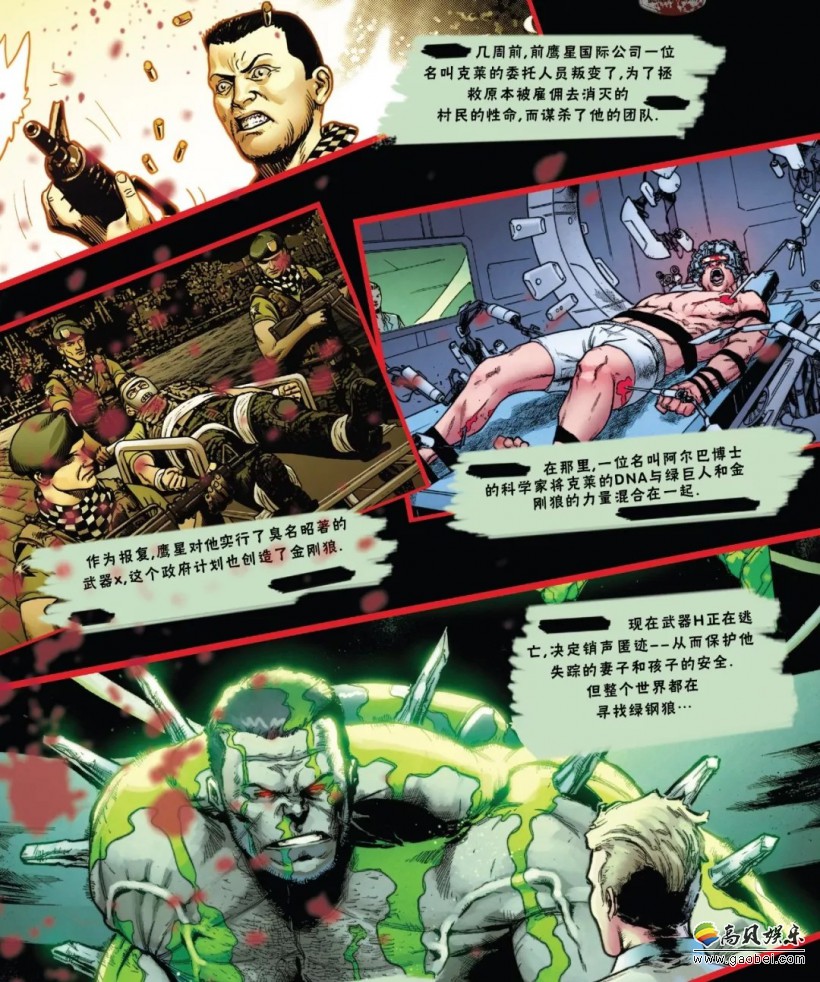 漫画wmd变种人毁灭武器浩克金刚狼武器h是怪物也是英雄