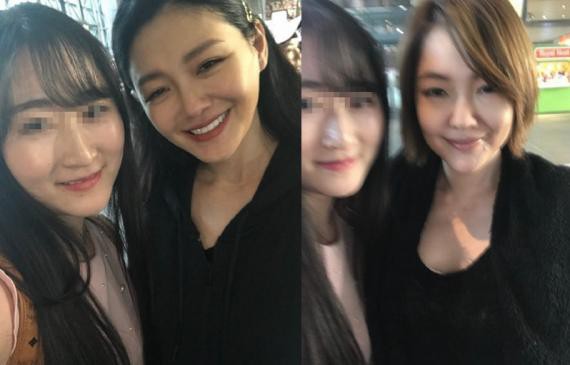 网友微博分享台湾街头偶遇大S和妹妹小S照片：大S和小S姐妹都十分亲和
