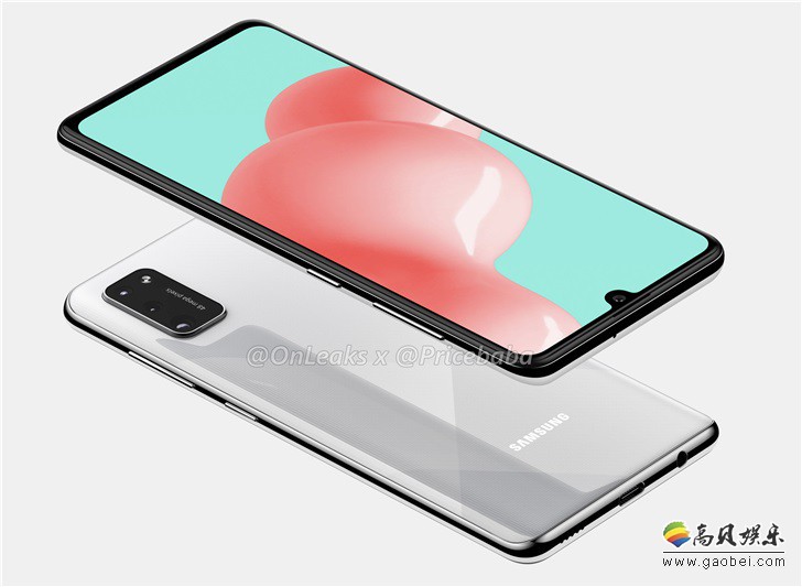 外媒曝光三星Galaxy A41渲染图！其采用Infinity-U屏幕，拥有水滴形缺口