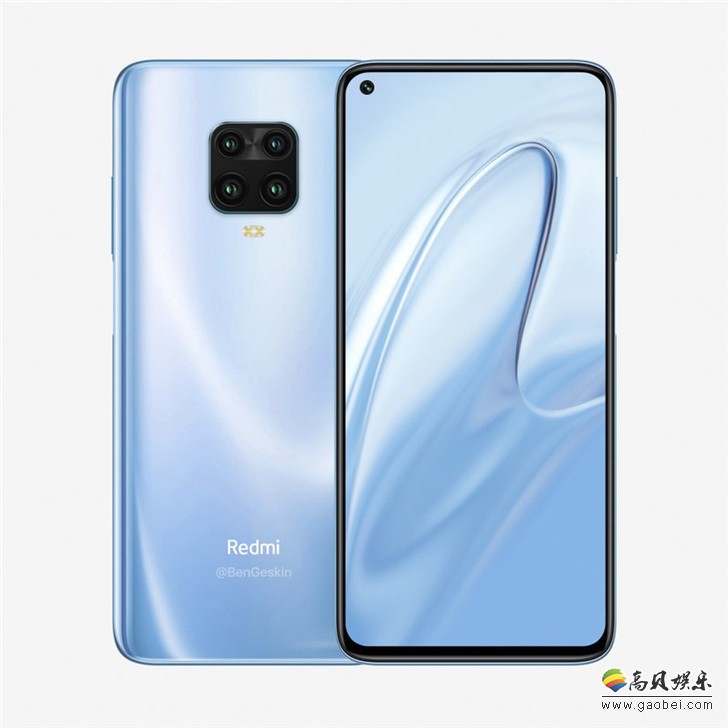 博主晒出Redmi Note 9 Pro渲染图，将会采用高屏占比单挖孔全面屏设计