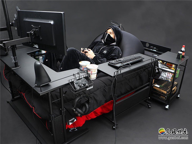 日本家具设计公司Bauhutte推出一套Gaming Bed电竞床!由八个产品组成 日本家具设计公司Bauhutte推出一套Gaming Bed电竞床!由八个产品组成