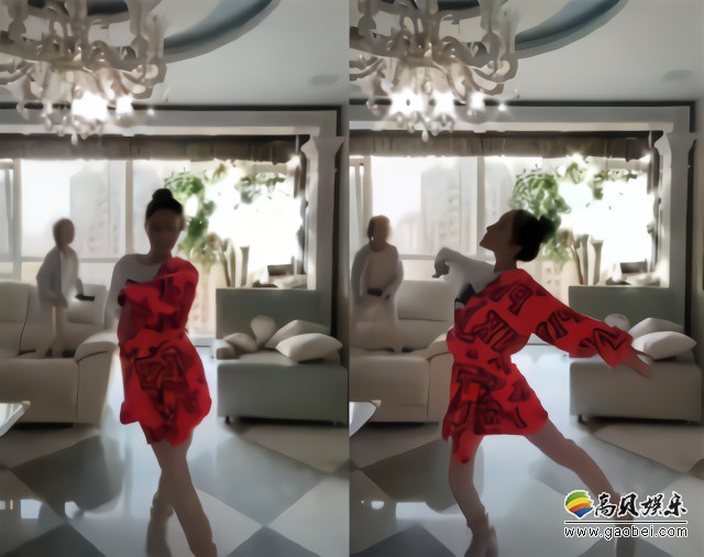 李小璐分享视频，穿着睡衣跳舞，舞姿逗趣，女儿甜馨背景中十分活泼抢镜