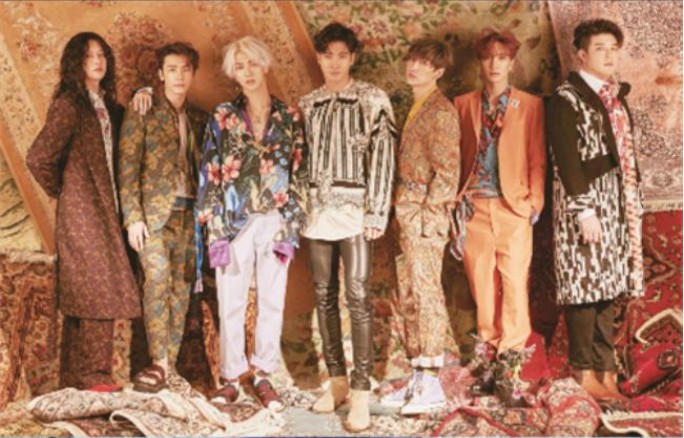Super Junior台湾地区“KKBOX”韩国专辑排行榜上刷新最长时间一位纪录