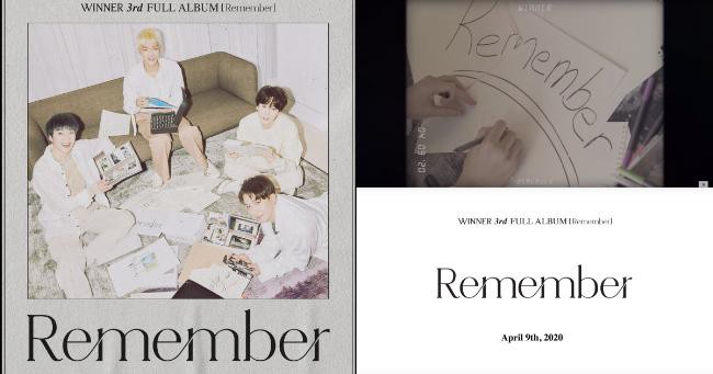 WINNER最后一张全员专辑〈Remember〉即将发行，看曲目表就期待不已