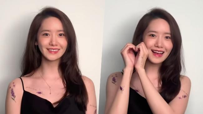 “少时”润娥手臂和锁骨「纹身」看起来真的很像之前：太妍同款纹身贴纸