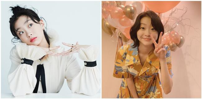 为时尚杂志创刊20周年纪念画报穿上套装打扮的金多美:展现清纯可爱魅力 为时尚杂志创刊20周年纪念画报穿上套装打扮的金多美:展现清纯可爱魅力