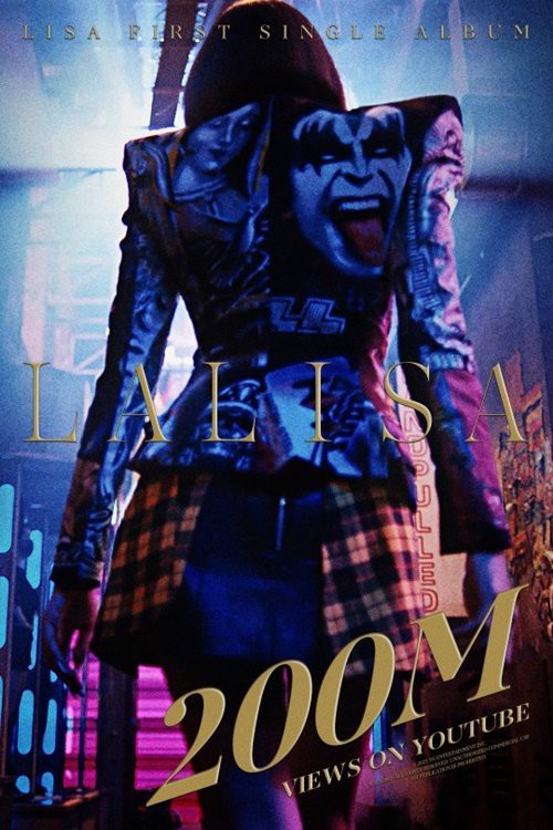 经纪公司YG娱乐宣布LISA《LALISA》MV:已在Youtube突破两亿点击率 经纪公司YG娱乐宣布LISA《LALISA》MV:已在Youtube突破两亿点击率